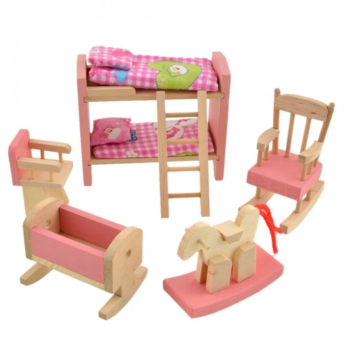 Set mobilier Camera Copilului pentru casute de papusi 